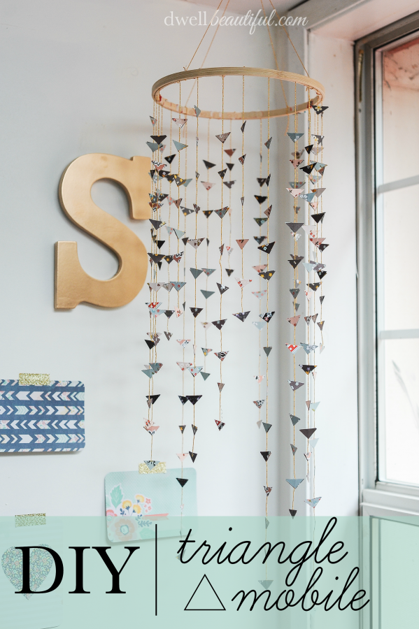 DIY Bohemian Chic Triangle Mobile
