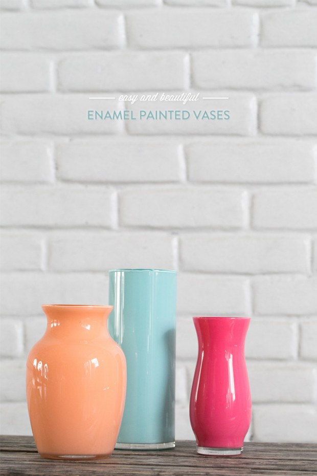Enamel Painted Vases - Easy and Beautiful