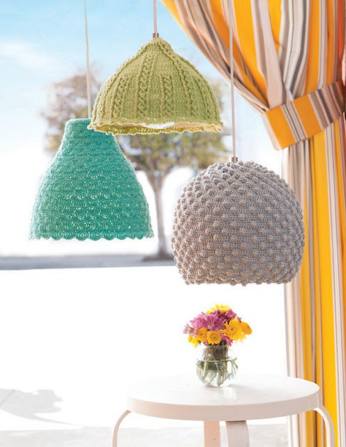 Crochet Seashell Lamps