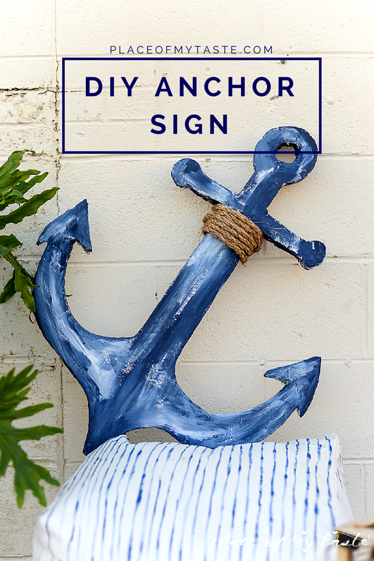DIY Anchor Sign