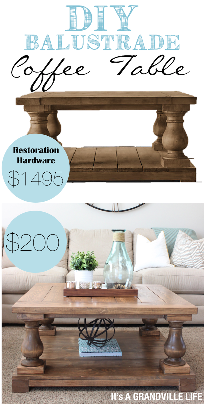 DIY Balustrade Coffee Table