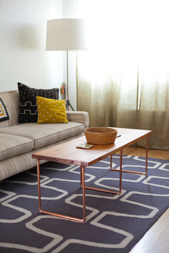 DIY Copper Coffee Table