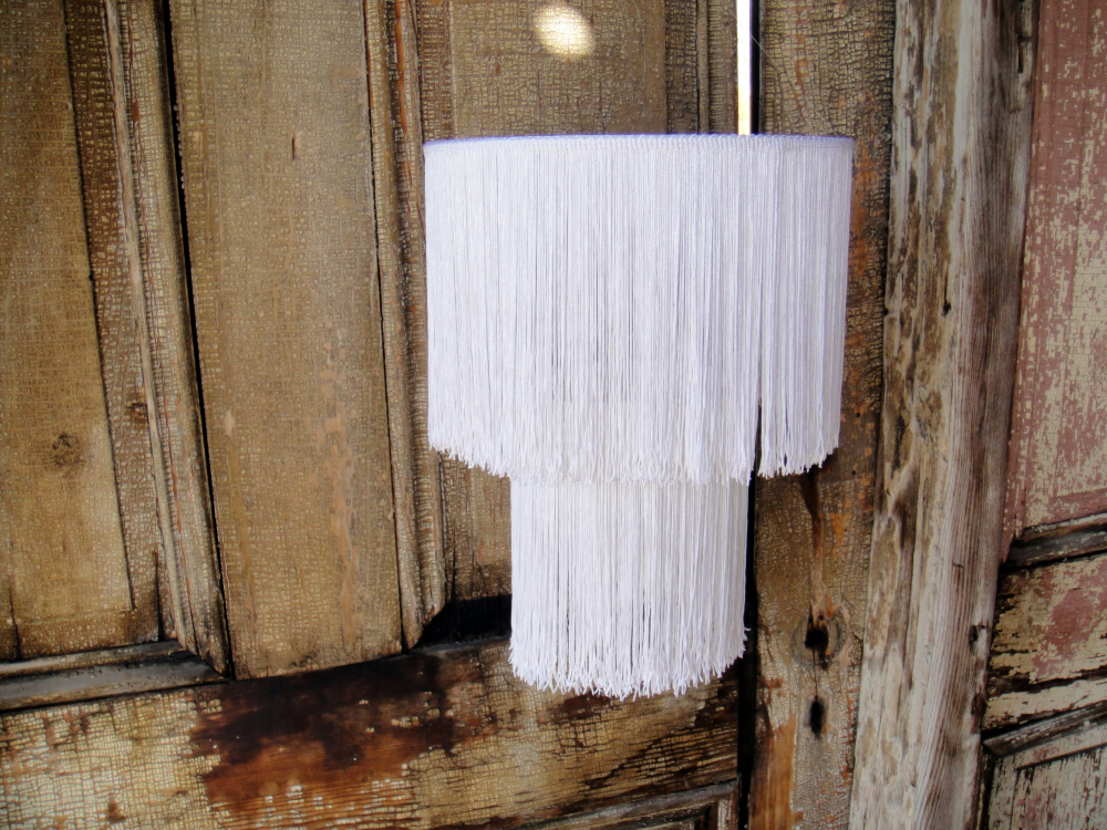 DIY Fringe Chandelier