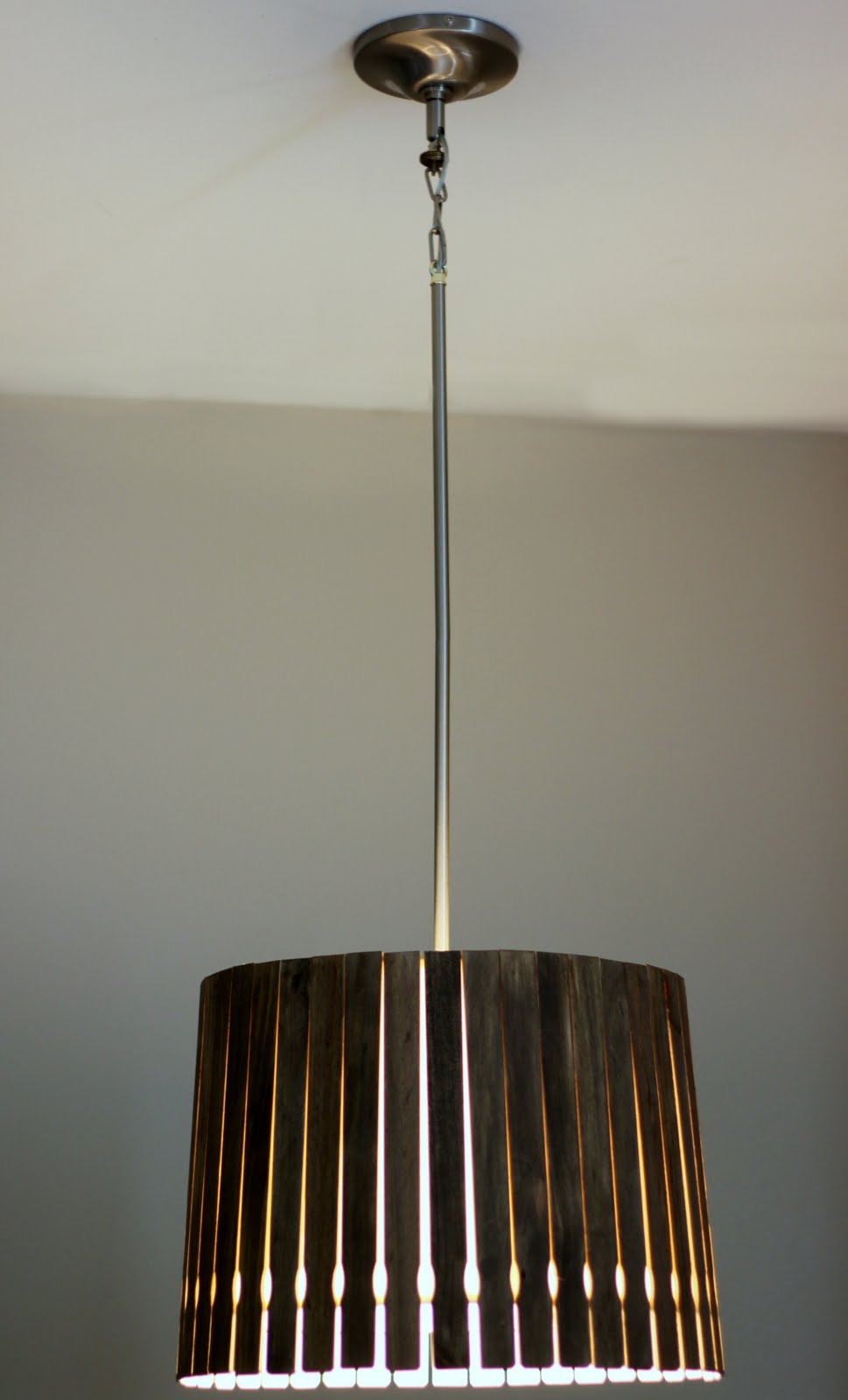 DIY Paint Stick Lampshade