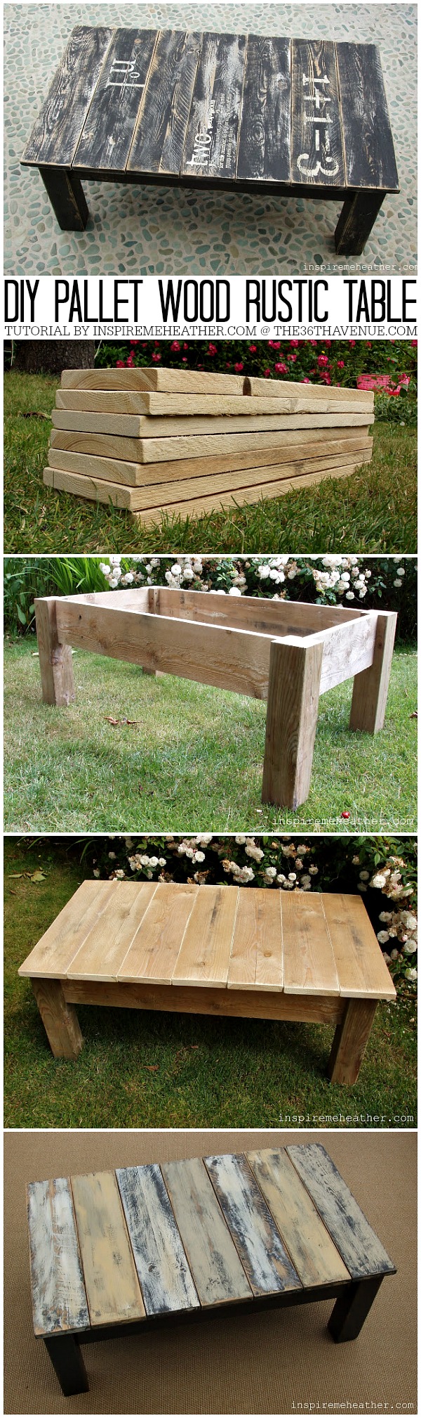 DIY Pallet Wood Table