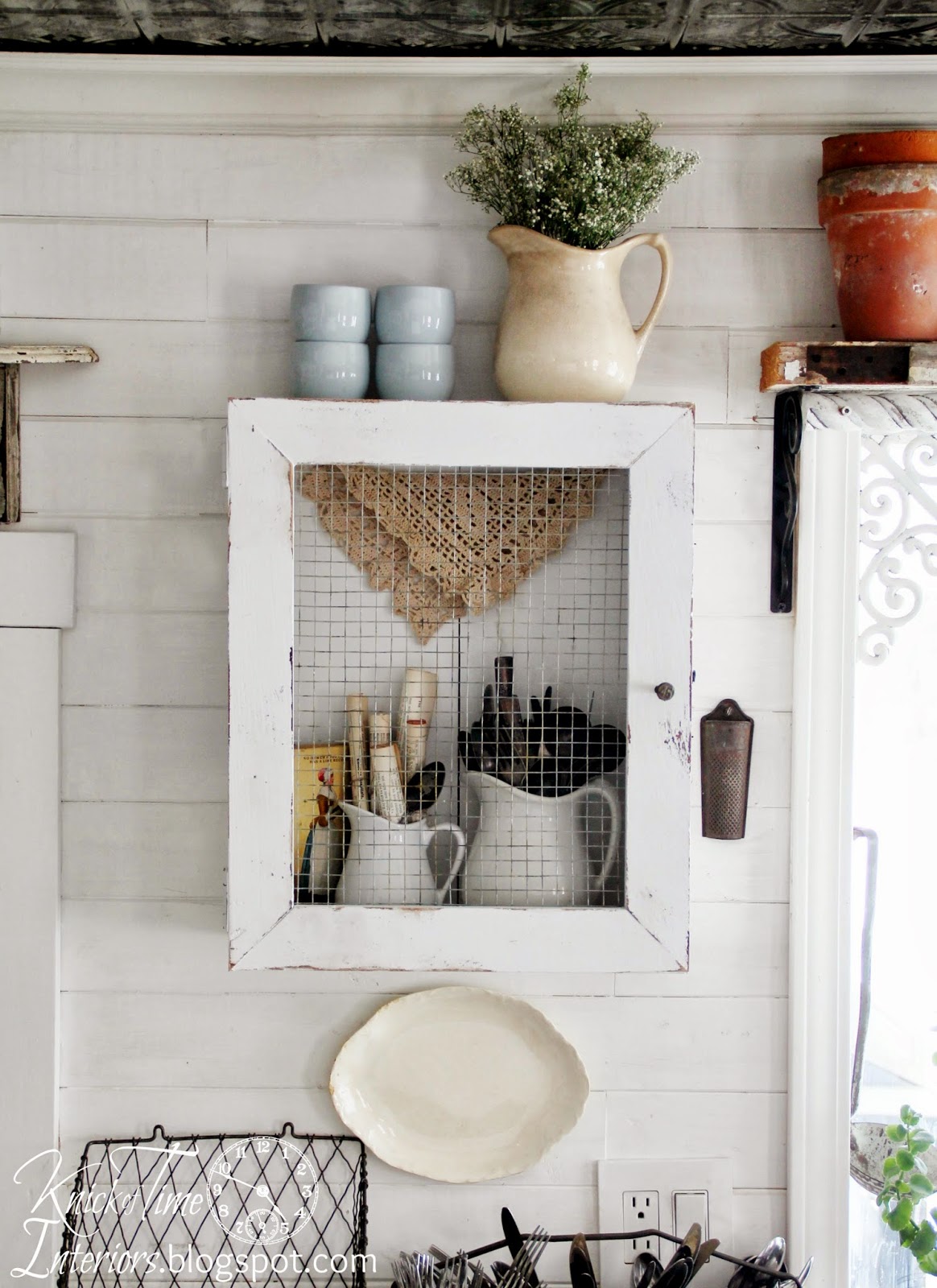 DIY Primitive Kitchen Cabinet