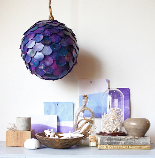 DIY Project: Fish Scale Pendant Lamp