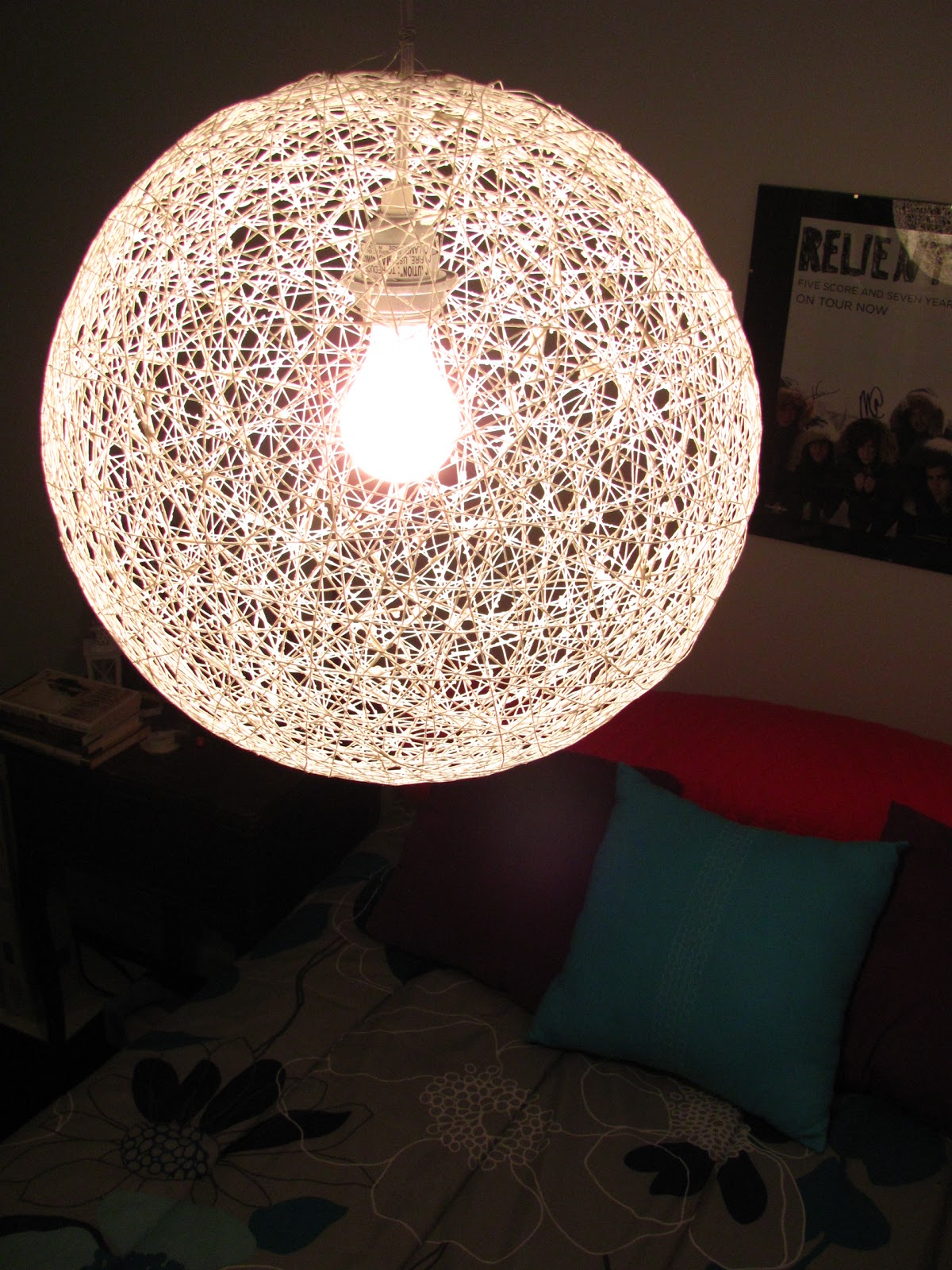 DIY String Chandelier