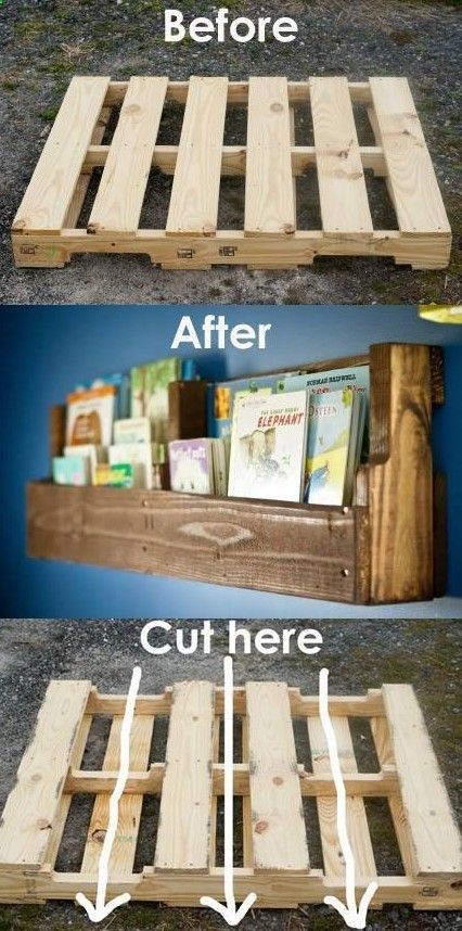 DIY Wooden Pallet Shelf