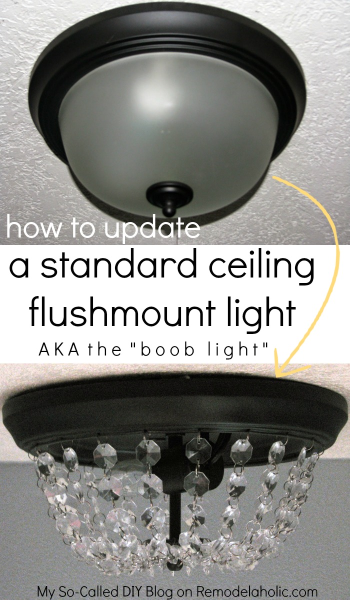 Dome Ceiling Light with Faceted Crystal