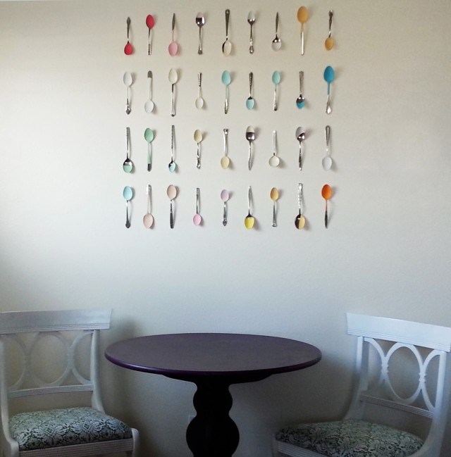 Painted Spoon Wall Art