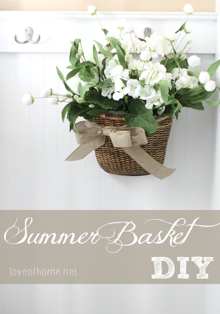 Summer Door Basket DIY