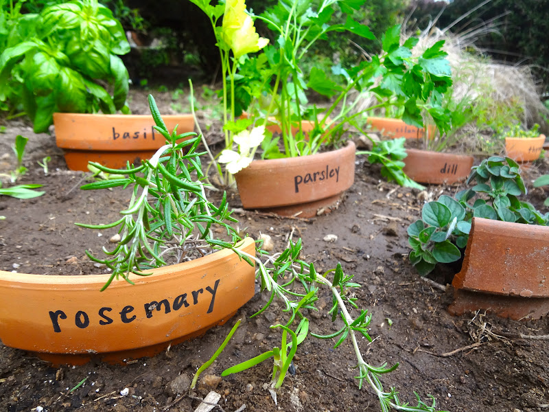 Terra Cotta Label Herb Garden