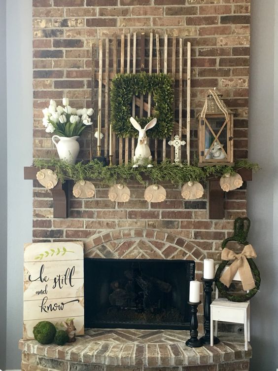 24 Spring Mantel Decor Ideas To Brighten up The Space with Seasonal Blooms!