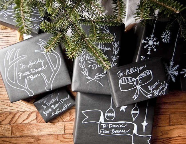 Christmas Chalkboard Packaging