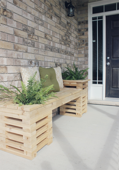 Summer DIY Porch Bench