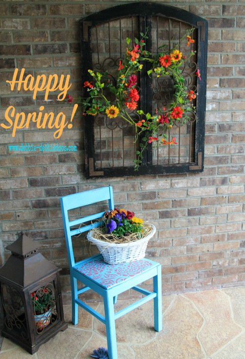 Thrifty Spring Porch Makeover