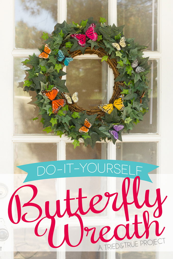 Spring Butterfly Wreath DIY