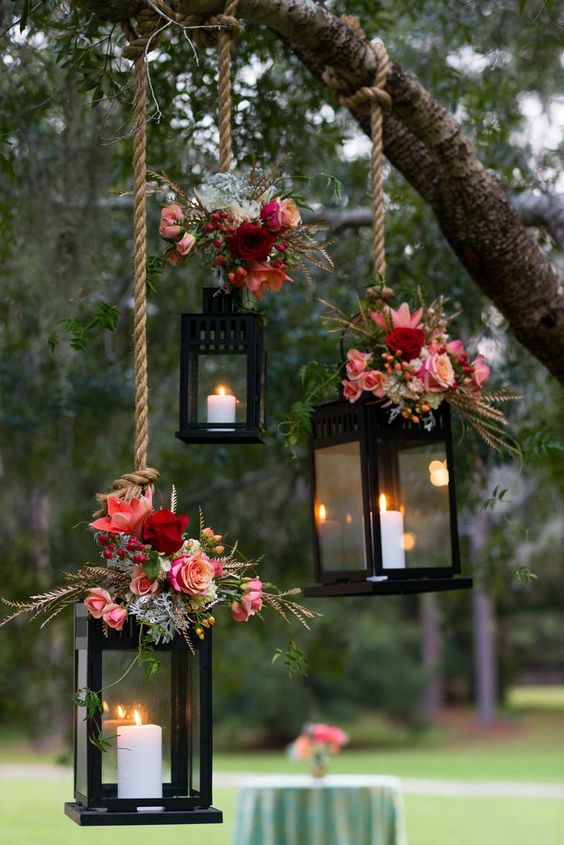 Tree Hanging Wedding Lanterns