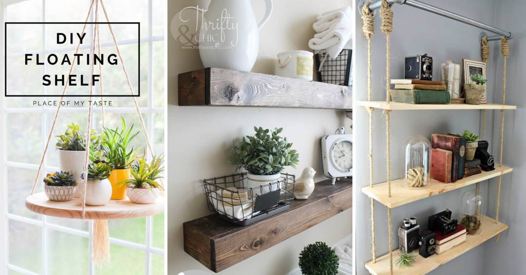 18 Breathtakingly Beautiful DIY Shelves Integrating More Storage to