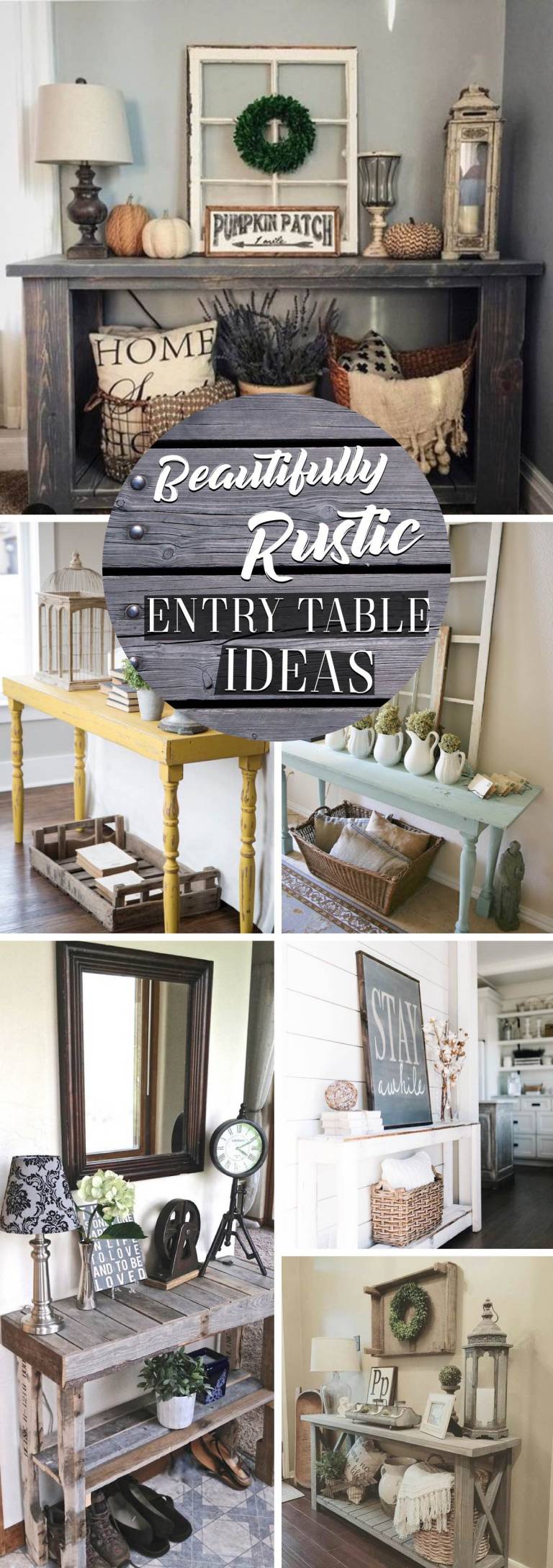 20 Beautifully Rustic Entry Table Ideas Blending Storage with Decor At Their Best!
