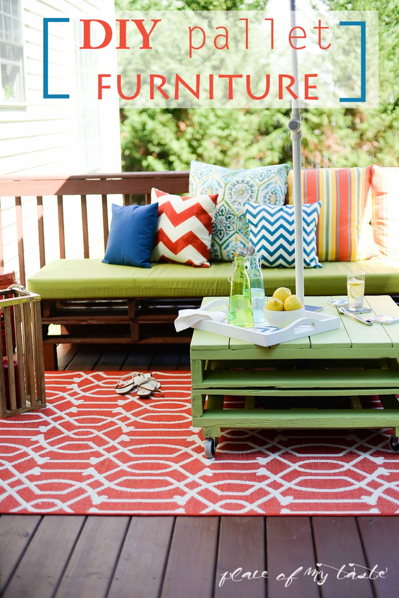 DIY Patio Pallet Furniture