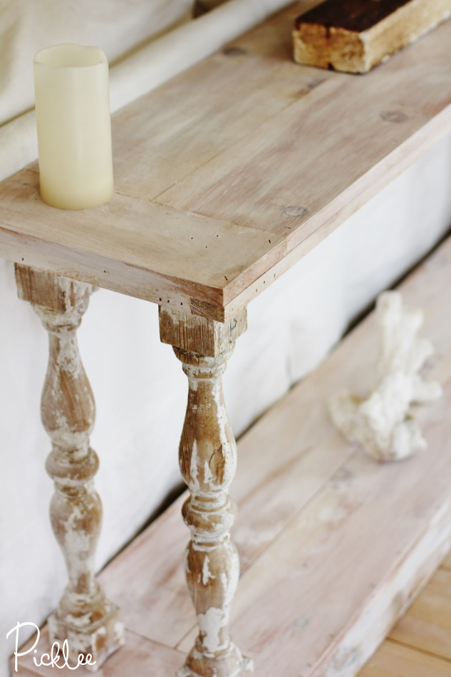 DIY Reclaimed Sofa Table