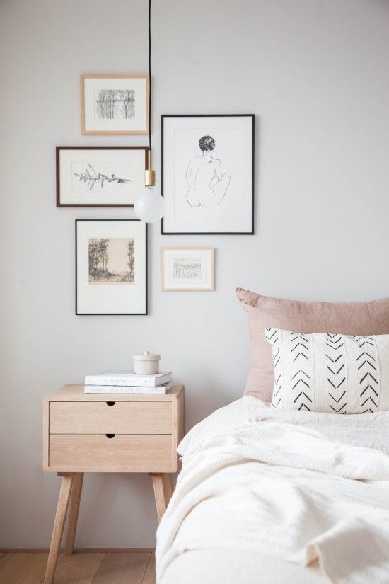 Dual-Toned Scandinavian Bedroom