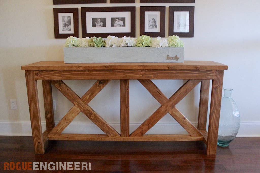 X-Brace Console Table