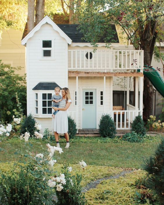Classic Black and White Playhouse