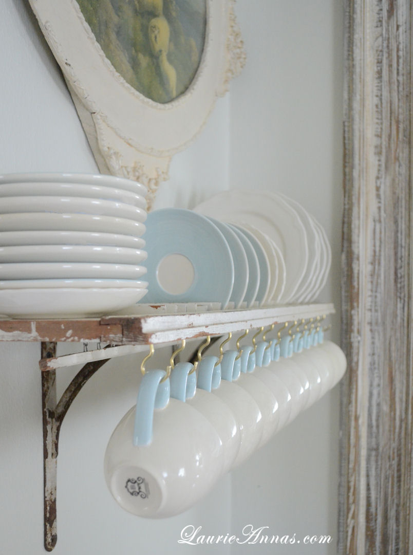 DIY Shutter Plate Rack