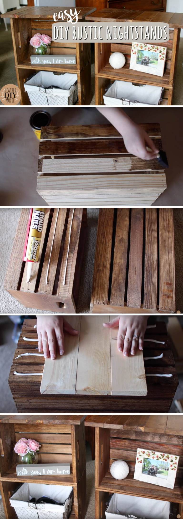 How to Build a Marvellous DIY Rustic Nightstands