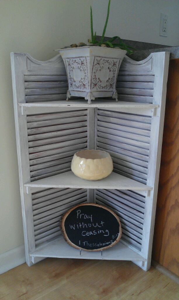  Shutters into a Corner Shelf