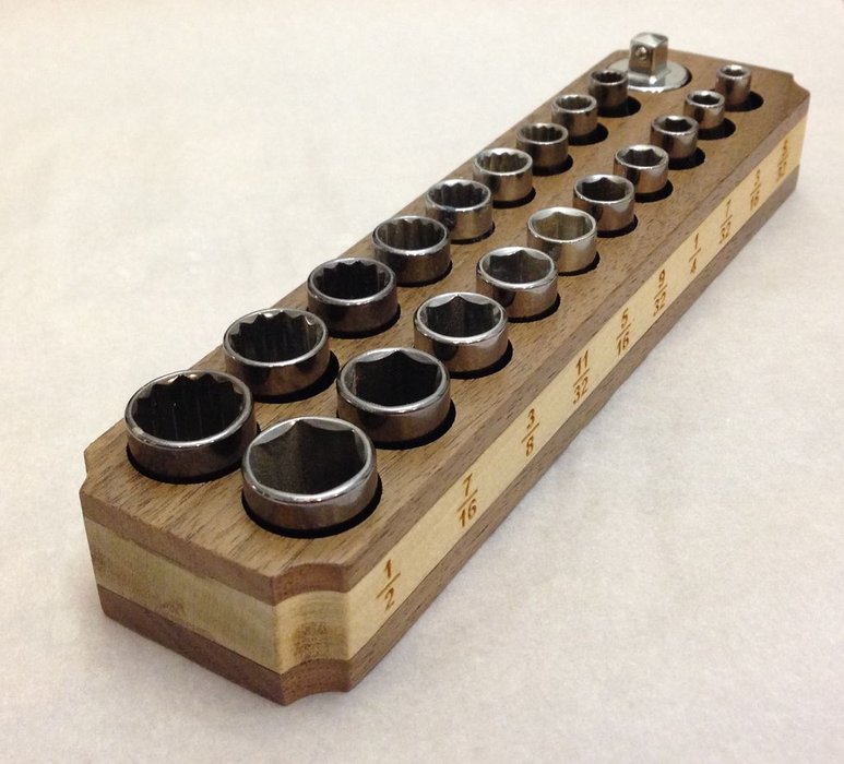 Wood and Magnet Socket Holder