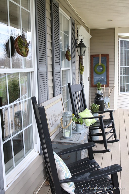 Neutral Themed Front Porch