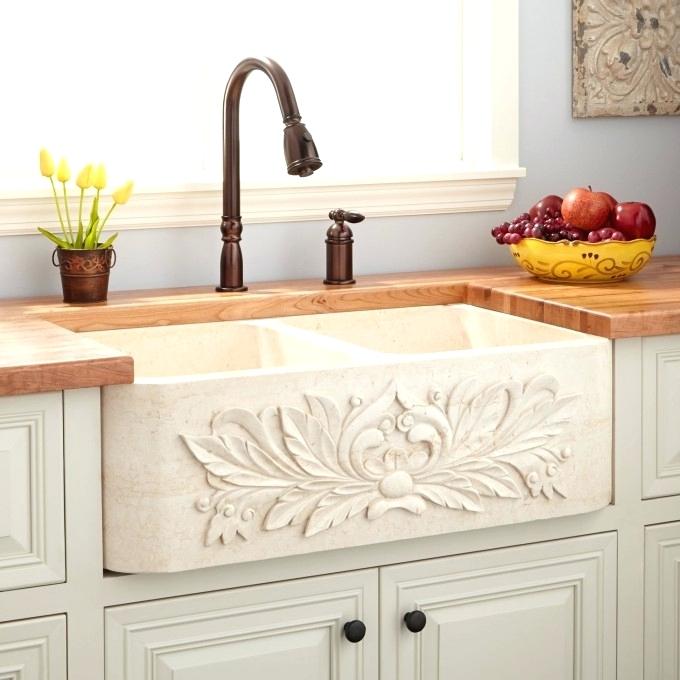 Sink with Intricate Carving