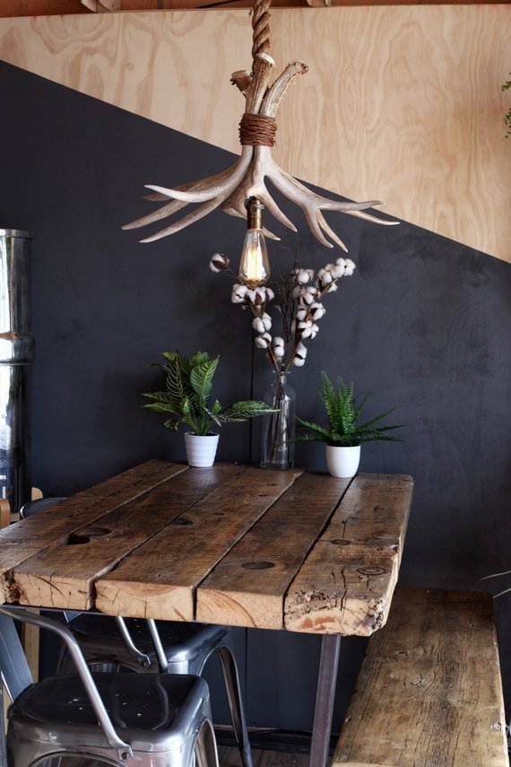 12. The Cabin Lit Chandelier