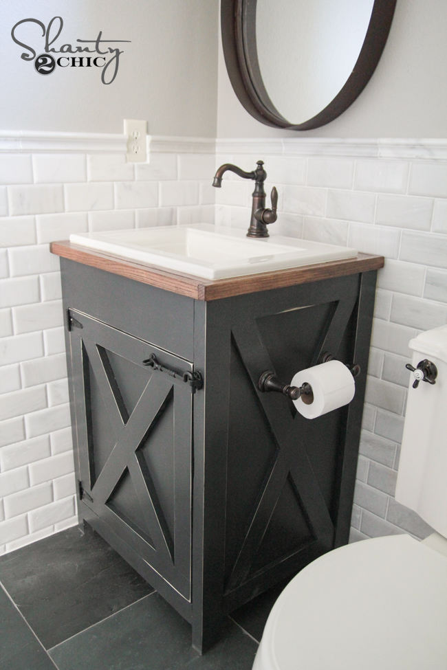 14. DIY Chic Vanity