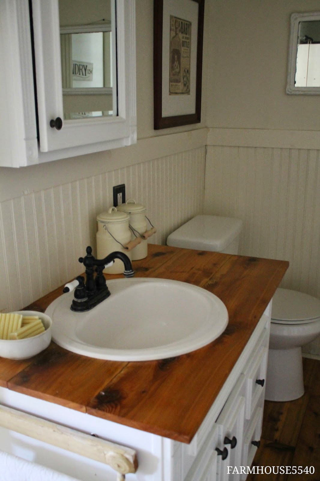 17. Cottage White Vanity