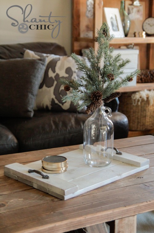 DIY $8 Wood Tray!