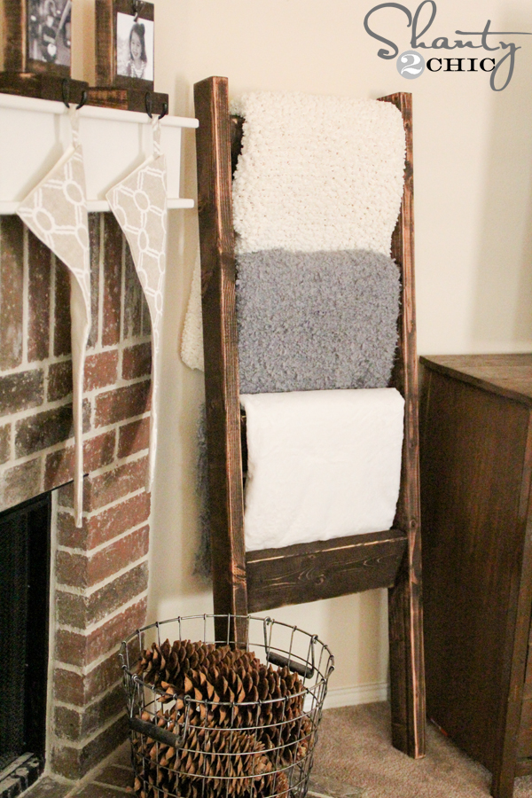 Wooden Blanket Ladder