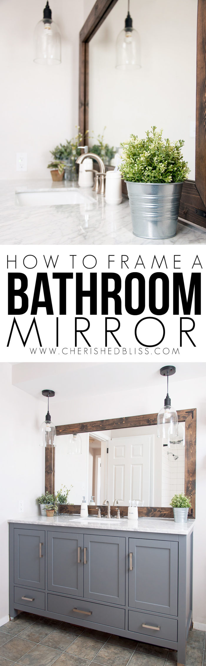 Frame a Bathroom Mirror