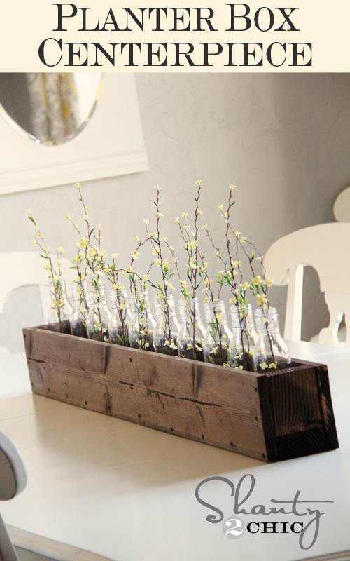 DIY Planter Box Centerpiece