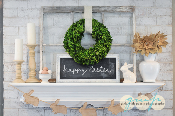 Boxwood Wreath and Rustic Hues