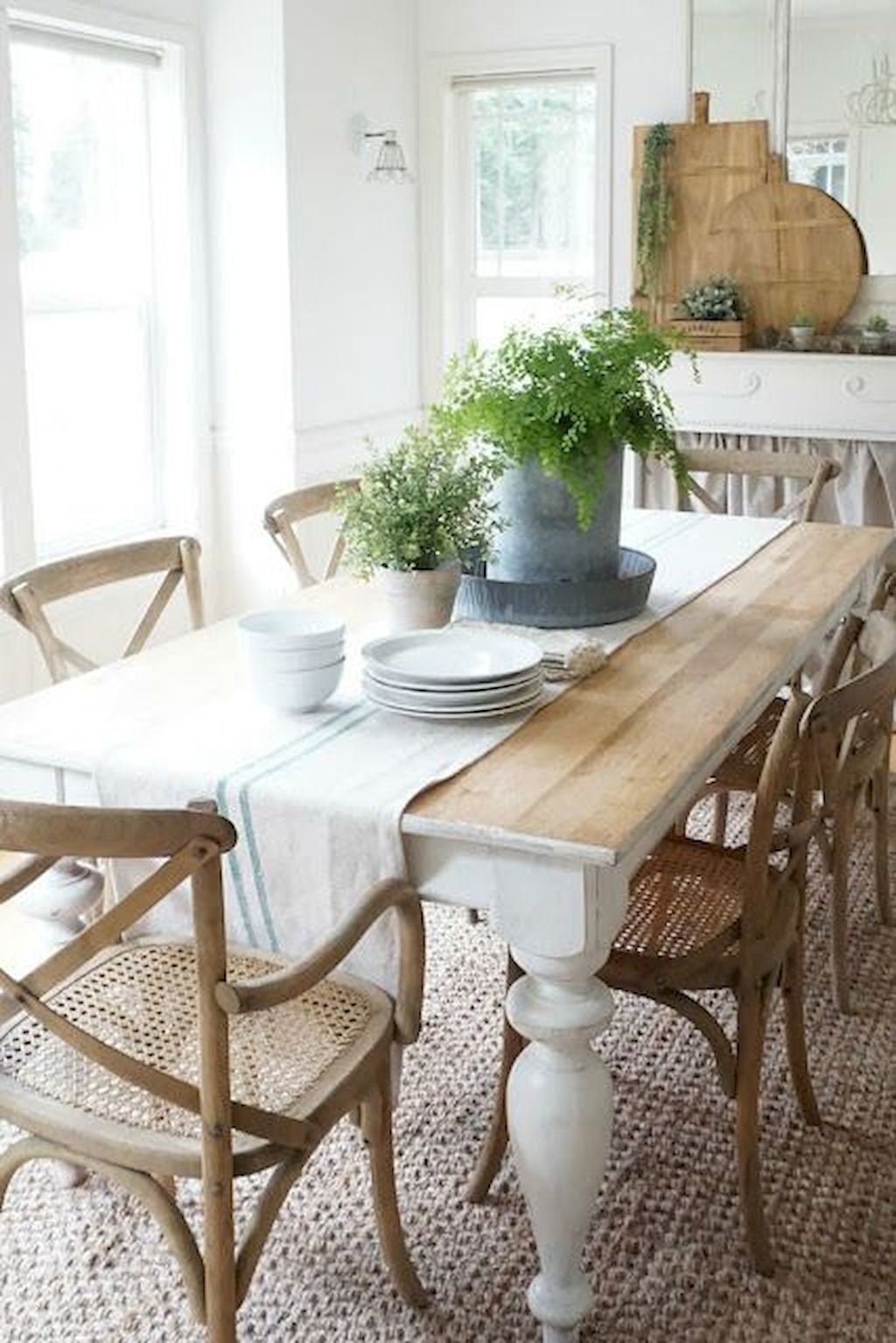 Bright Greens and White Walls