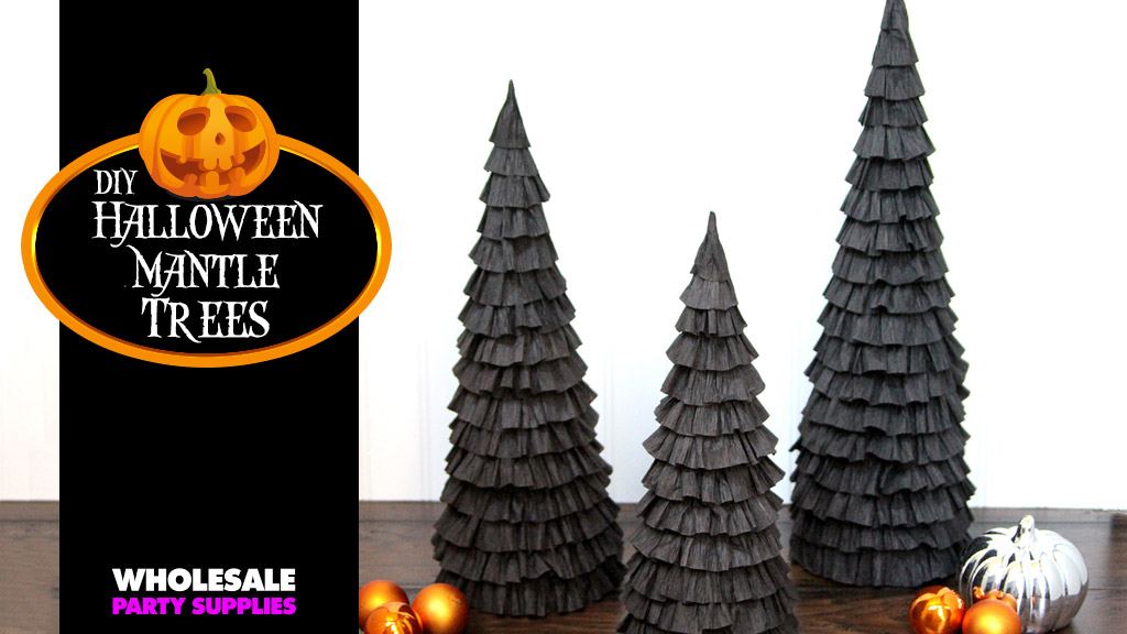 DIY Halloween Mantle Trees Craft