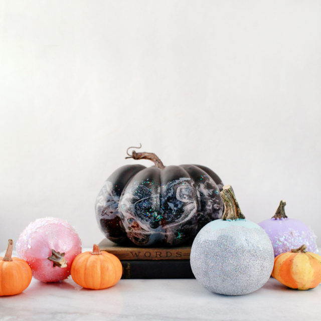 DIY Iridescent Pumpkins