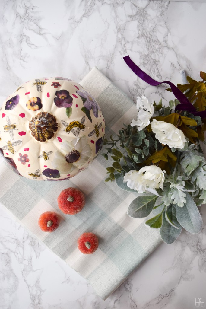 Decoupage Floral Pumpkins 