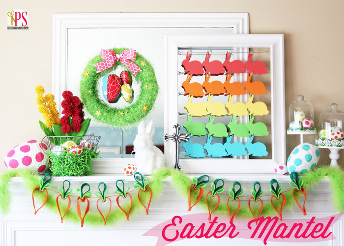 Easter Wreath and Carrot Garland