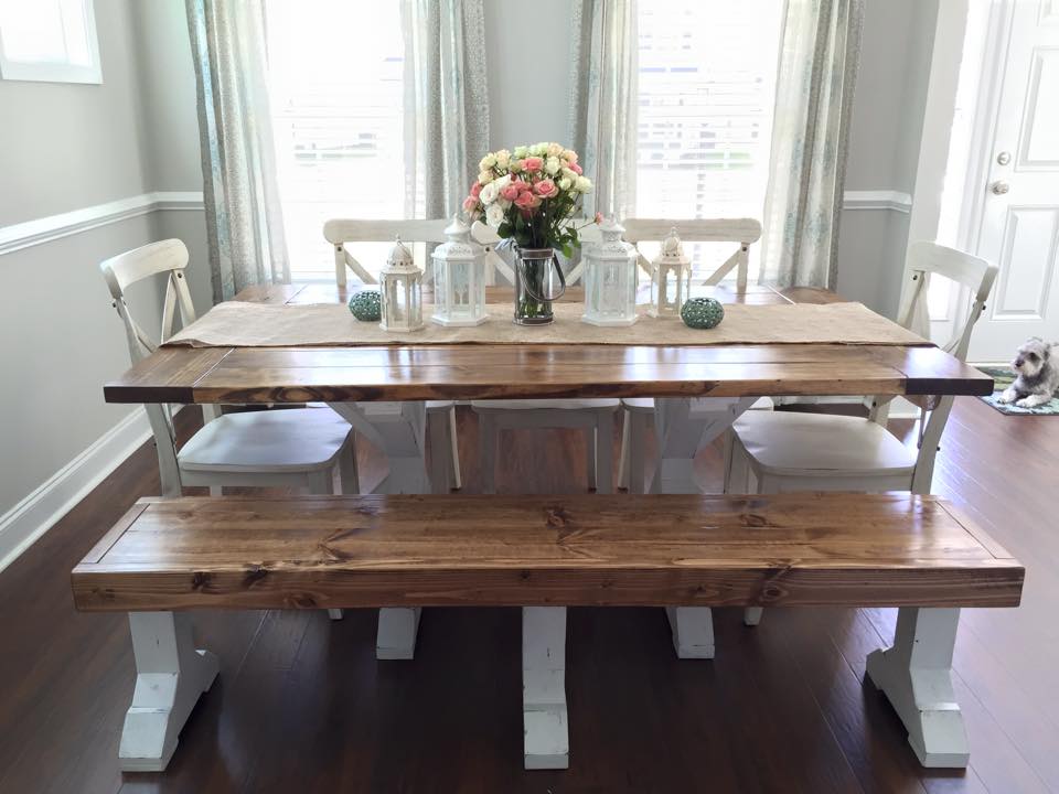 Farmhouse Table & Bench